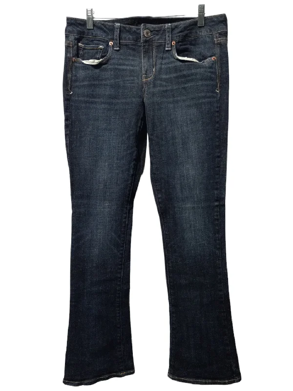 Blue Denim Jeans Flared American Eagle, Size 10