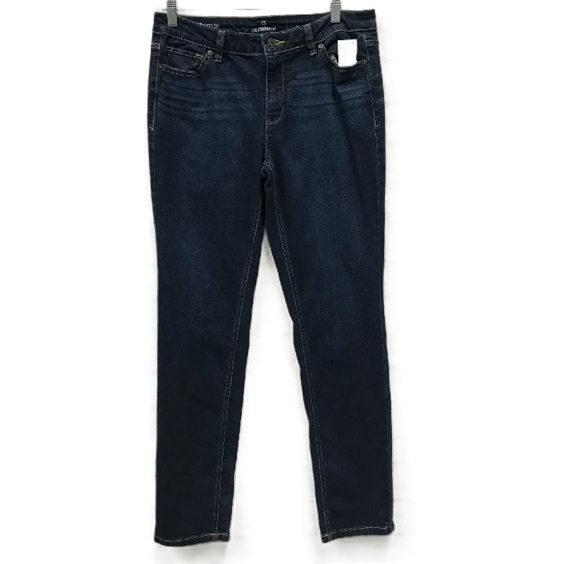 Blue Denim Jeans Skinny By Liz Claiborne, Size: 10