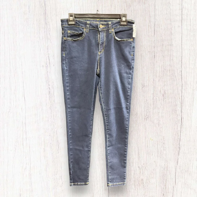 Blue Denim Jeans Skinny Michael By Michael Kors, Size 8