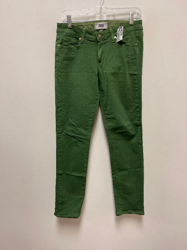 Green Jeans Straight Paige, Size 6