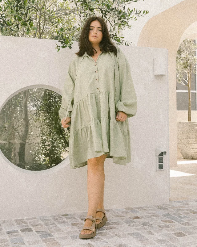 Avalon Smock Dress | Green