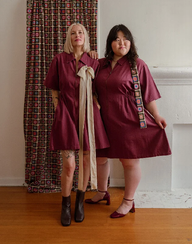 Noble Adult Utility Dress in Bordeaux