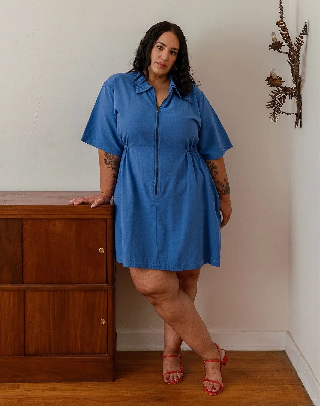 Noble Adult Utility Dress in French Blue