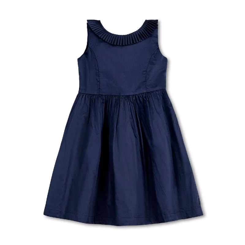 Pleated Collar Party Dress - Made with Organic Cotton - Baby