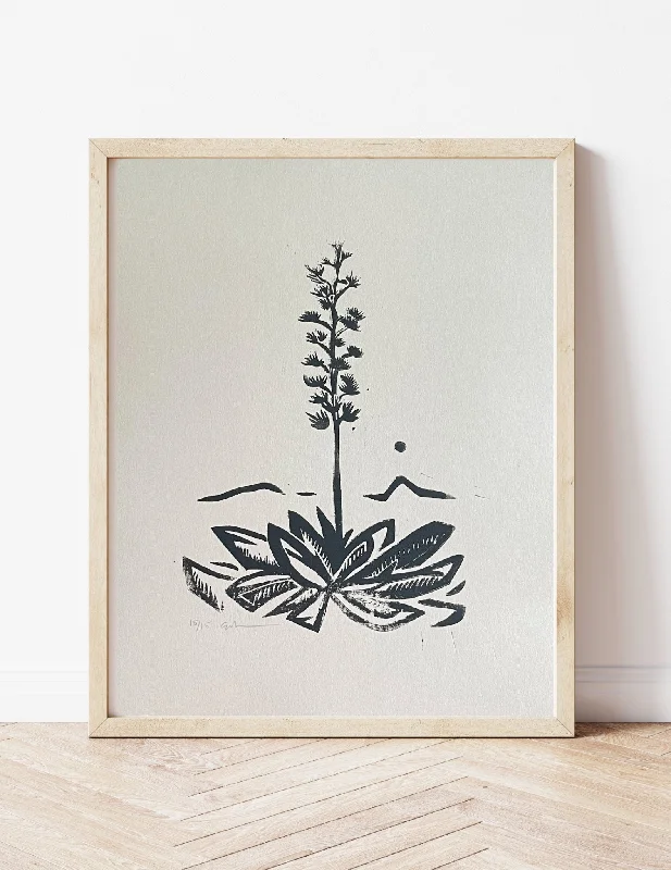 'Agave' Block Print