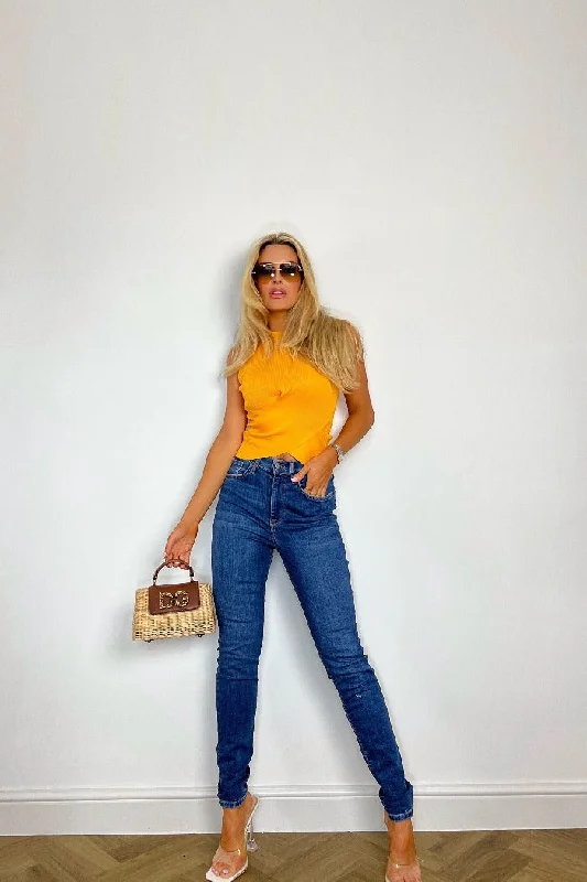 Y.A.S YELLOW KNIT TOP