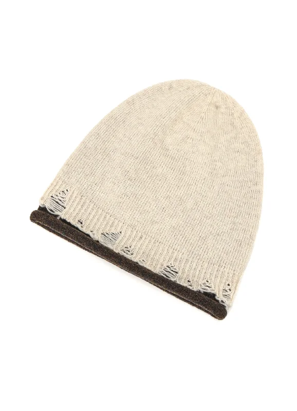 MILANO LAMB DAMAGED BEANIE