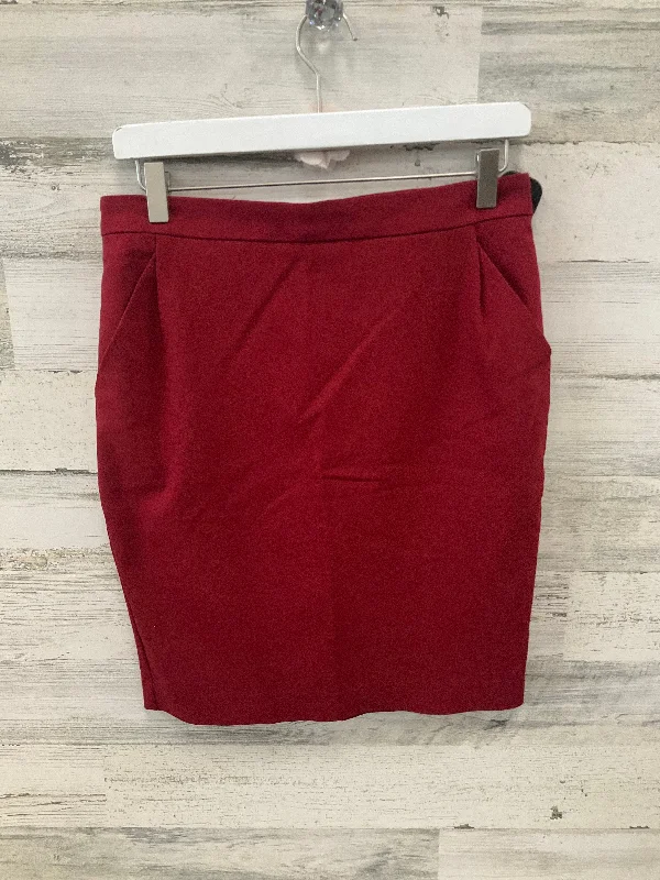 Skirt Midi By Express In Red, Size: 6