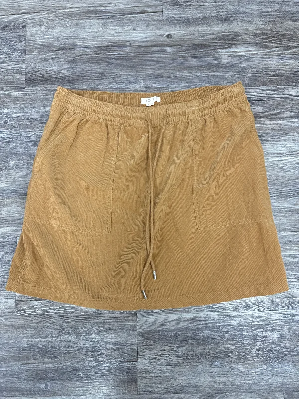 Skirt Mini & Short By Loft In Brown, Size: Xl