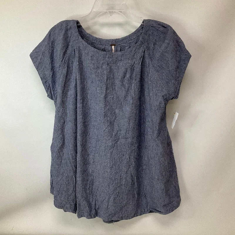 Top Short Sleeve By Free People In Blue, Size: S