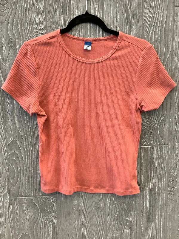 Top Short Sleeve By Old Navy In Coral, Size: M