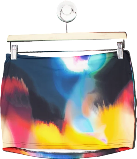 White Fox Multicolour Skirt UK M