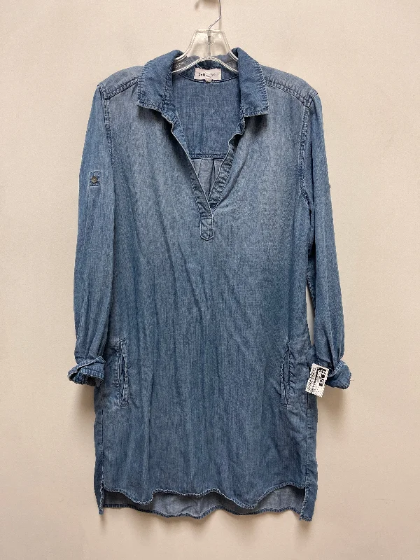 Dress Casual Short By Bella Dahl In Blue Denim, Size: M