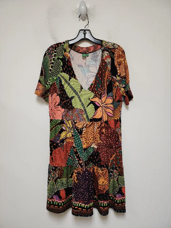 Dress Casual Short By Farm Rio In Tropical Print, Size: L