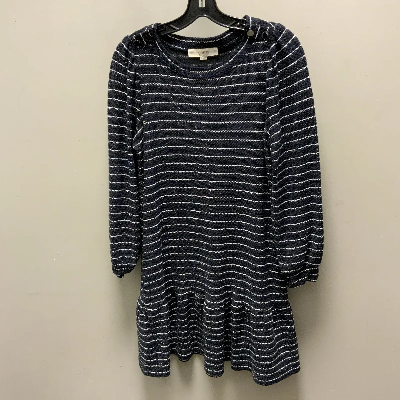 Dress Casual Short By Loft In Blue, Size: M