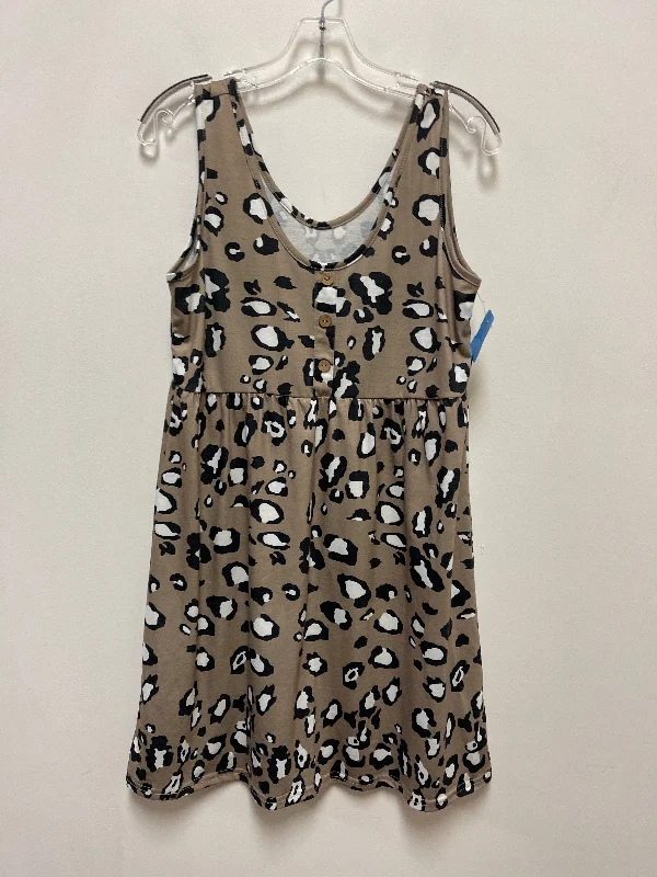 Dress Casual Short By Shein In Animal Print, Size: L