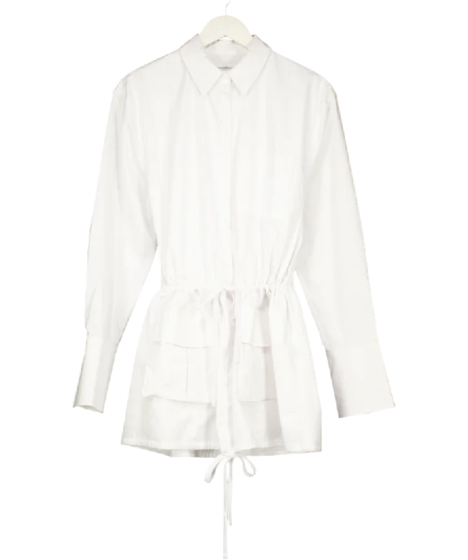 Lovers and Friends White Maci Shirt Mini Dress UK XS