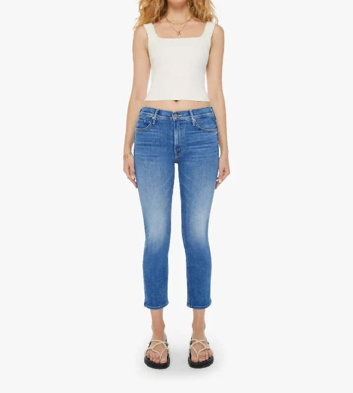 Mid Rise Dazzler Crop Jean In Different Strokes