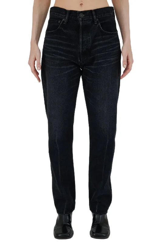 Murrieta Wide Straight Jean In Black