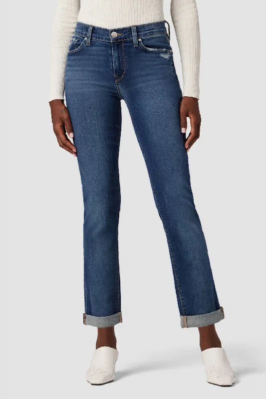 Nico Mid-Rise Straight Ankle Jean In Elemental