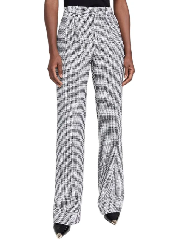 The Low Favorite Pants In Black/white Micro Houndstooth