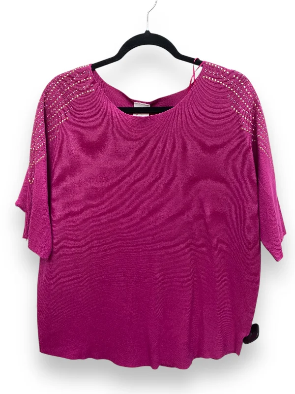 Top 3/4 Sleeve By Clothes Mentor In Pink, Size: L