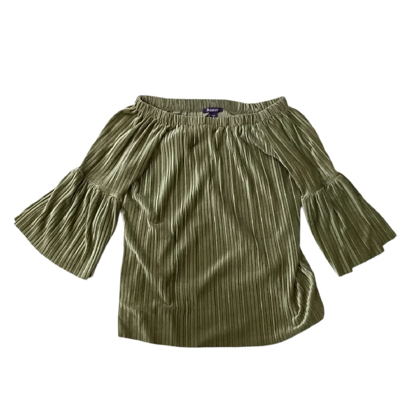 Top 3/4 Sleeve By Roamans In Green, Size: Xl