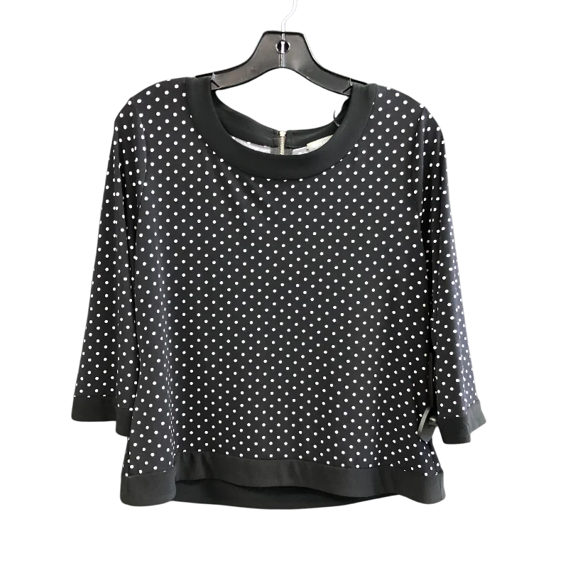 Top 3/4 Sleeve By Vince Camuto In Polkadot Pattern, Size: L