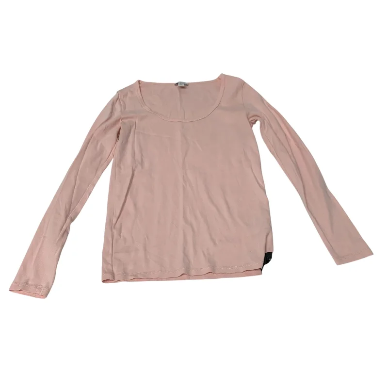 Top Long Sleeve Basic By J. Crew In Pink, Size: Xs