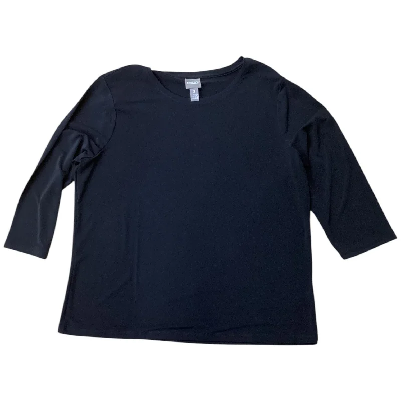 Top Long Sleeve By Chicos In Black, Size: 30