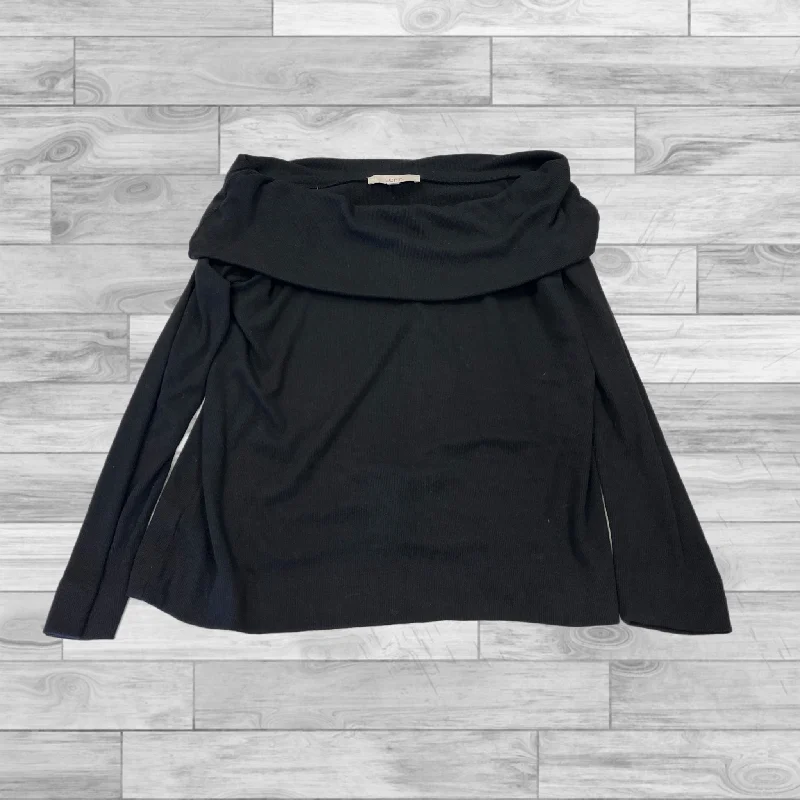 Top Long Sleeve By Loft In Black, Size: Xl