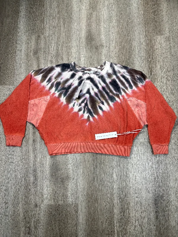 Top Long Sleeve By Young Fabulous & Broke In Tie Dye Print, Size: S