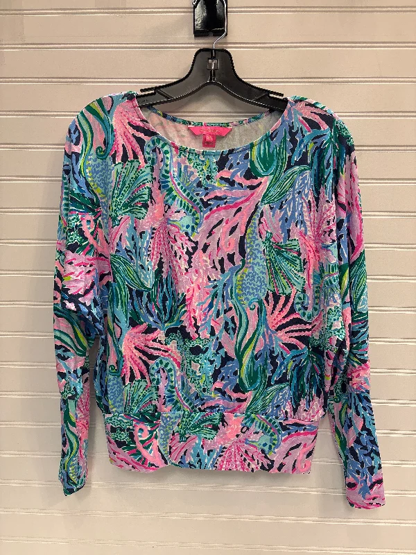 Top Long Sleeve Designer By Lilly Pulitzer In Multi-colored, Size: Xxs