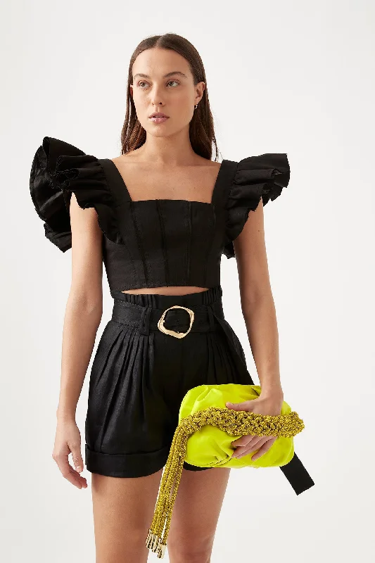 Vanades Frill Crop Top