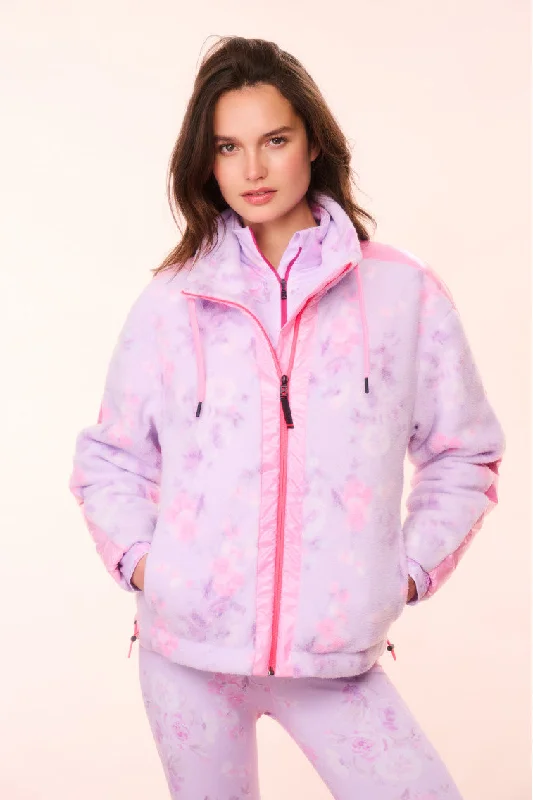 BOGNER FIRE+ICE x LoveShackFancy Ninetta Fleece Jacket - HIBISCUS